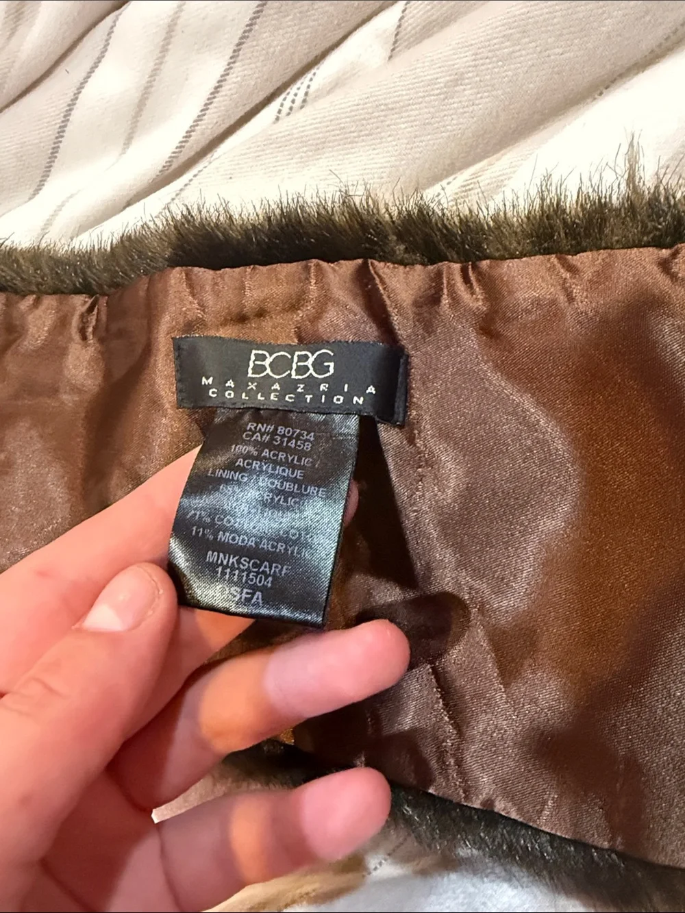 BCBG faux fur